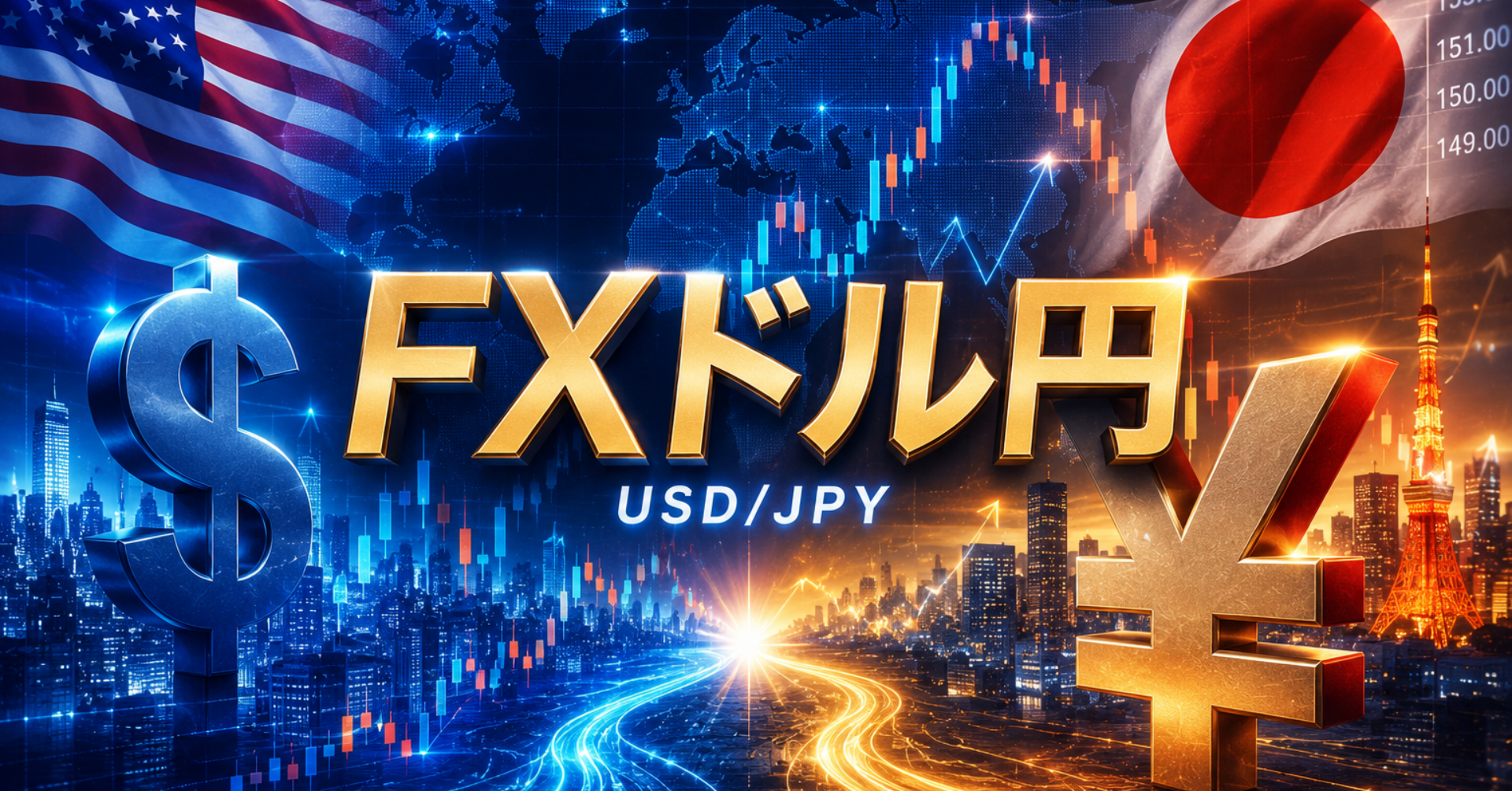 日本で最も人気の通貨ペア「ドル円」について最新ニュースや相場の動きを分かりやすく解説